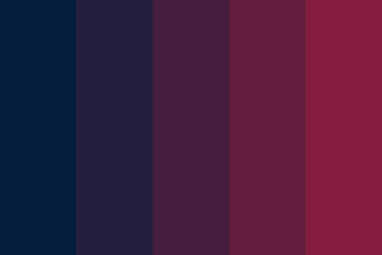 Dark colour palette