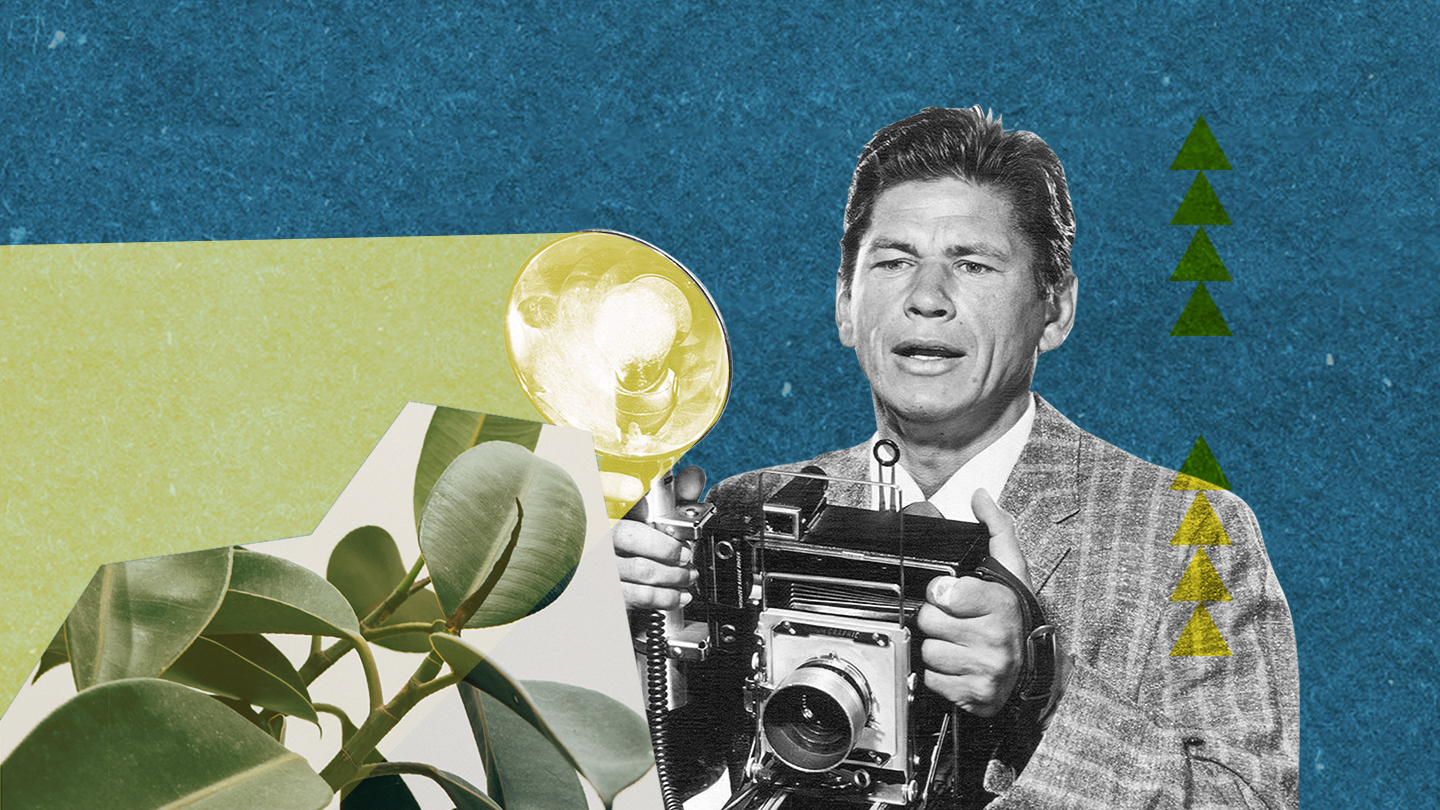 Collage with a 1960s photographer